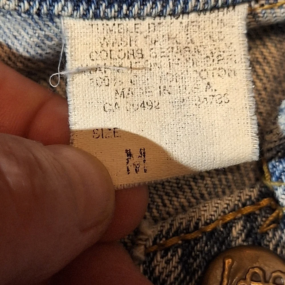 Lee Vintage 80's Faded Blue 100% Cotton Denim Jacket - Picture 11 of 11